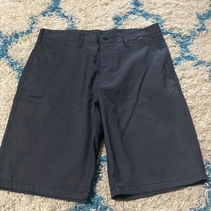 Black with pin stripe Hurley dri fit short. New without tags